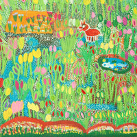 Aboriginal Artwork by Gwenneth Blitner, Bullock Hole, 120x90cm