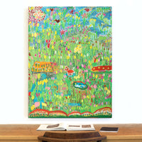 Aboriginal Artwork by Gwenneth Blitner, Bullock Hole, 120x90cm