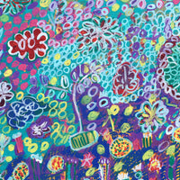 Aboriginal Artwork by Gwenneth Blitner, Water Lillies, 60x45cm