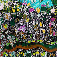 Aboriginal Artwork by Gwenneth Blitner, Walarni Billabong, 60x45cm