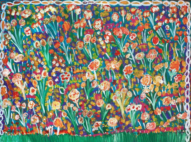 Aboriginal Artwork by Gwenneth Blitner, Walmajarra, 60x45cm