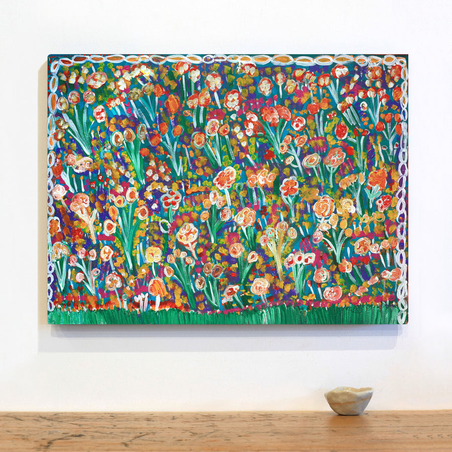 Aboriginal Artwork by Gwenneth Blitner, Walmajarra, 60x45cm