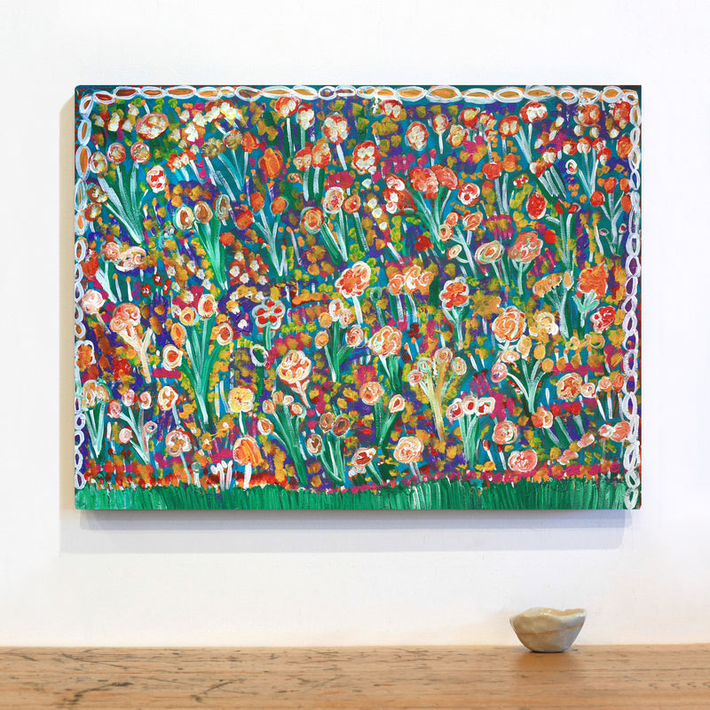 Aboriginal Artwork by Gwenneth Blitner, Walmajarra, 60x45cm