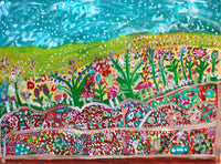 Aboriginal Artwork by Gwenneth Blitner, Bush Country, 60x45cm