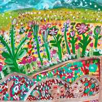 Aboriginal Artwork by Gwenneth Blitner, Bush Country, 60x45cm