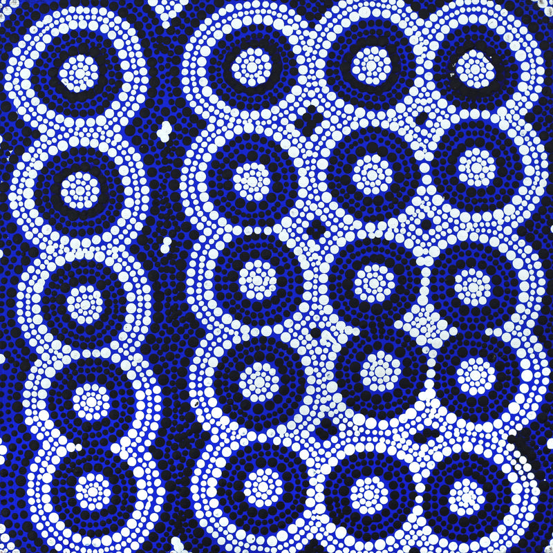 Aboriginal Artwork by Hazel Nungarrayi Morris, Yarungkanyi Jukurrpa (Mt Doreen Dreaming), 30x30cm