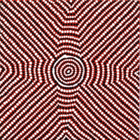 Aboriginal Artwork by Hazel Nungarrayi Morris, Yarungkanyi Jukurrpa (Mt Doreen Dreaming), 30x30cm