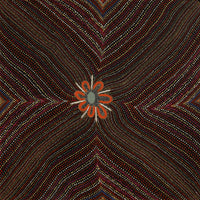 Aboriginal Artwork by Heather Watson, Murray Bore, 91x91cm