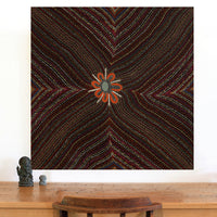 Aboriginal Art by Heather Watson, Murray Bore, 91x91cm - ART ARK®