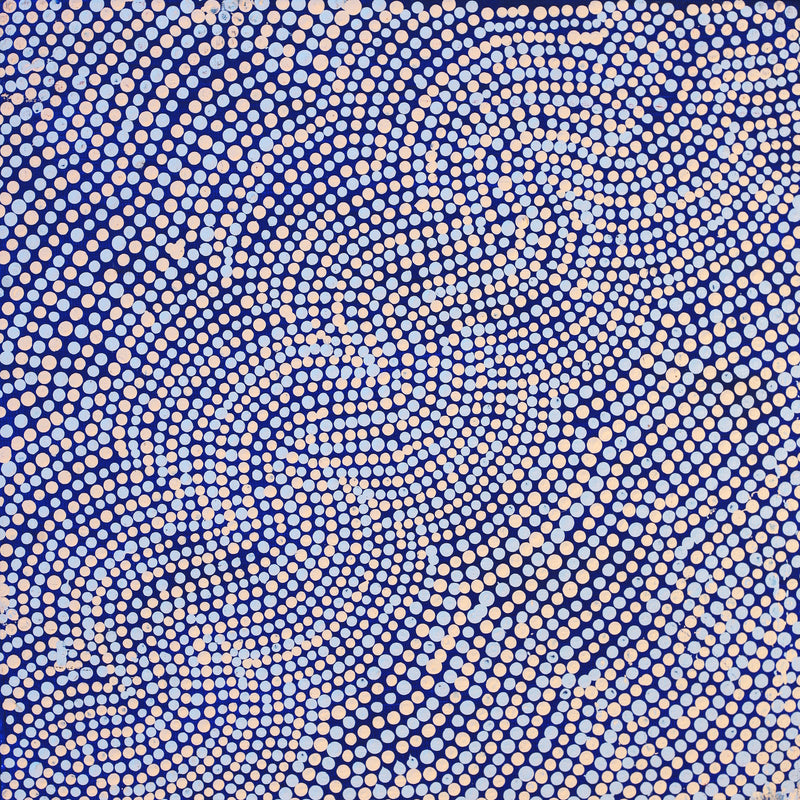 Aboriginal Artwork by Heather Nangala Nanala, Patterns of the Landscape around Nyirrripi, 30x30cm
