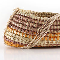 Aboriginal Art by Helen Djaypila Guyula, Gapuwiyak - Woven Dilly Bag - ART ARK®