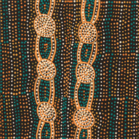 Aboriginal Artwork by Helen Nungarrayi Reed, Mina Mina Jukurrpa - Ngalyipi, 30x30cm