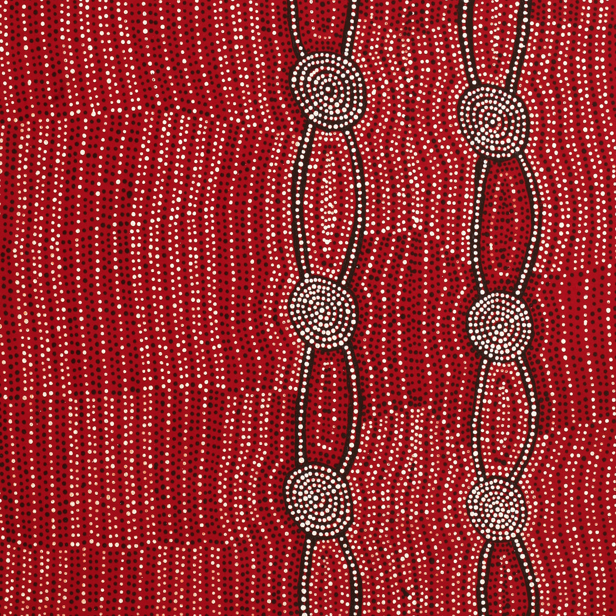 Aboriginal Art by Helen Nungarrayi Reed, Mina Mina Dreaming - Ngalyipi, 107x76cm - ART ARK®