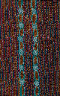 Aboriginal Artwork by Helen Nungarrayi Reed, Mina Mina Dreaming, 122x76cm