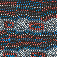 Aboriginal Artwork by Helen Nungarrayi Reed, Mina Mina Jukurrpa - Ngalyipi, 30x30cm
