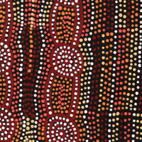 Aboriginal Artwork by Helen Nungarrayi Reed, Mina Mina Jukurrpa - Ngalyipi, 30x30cm