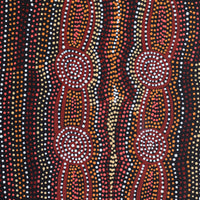 Aboriginal Artwork by Helen Nungarrayi Reed, Mina Mina Dreaming - Ngalyipi, 61x46cm