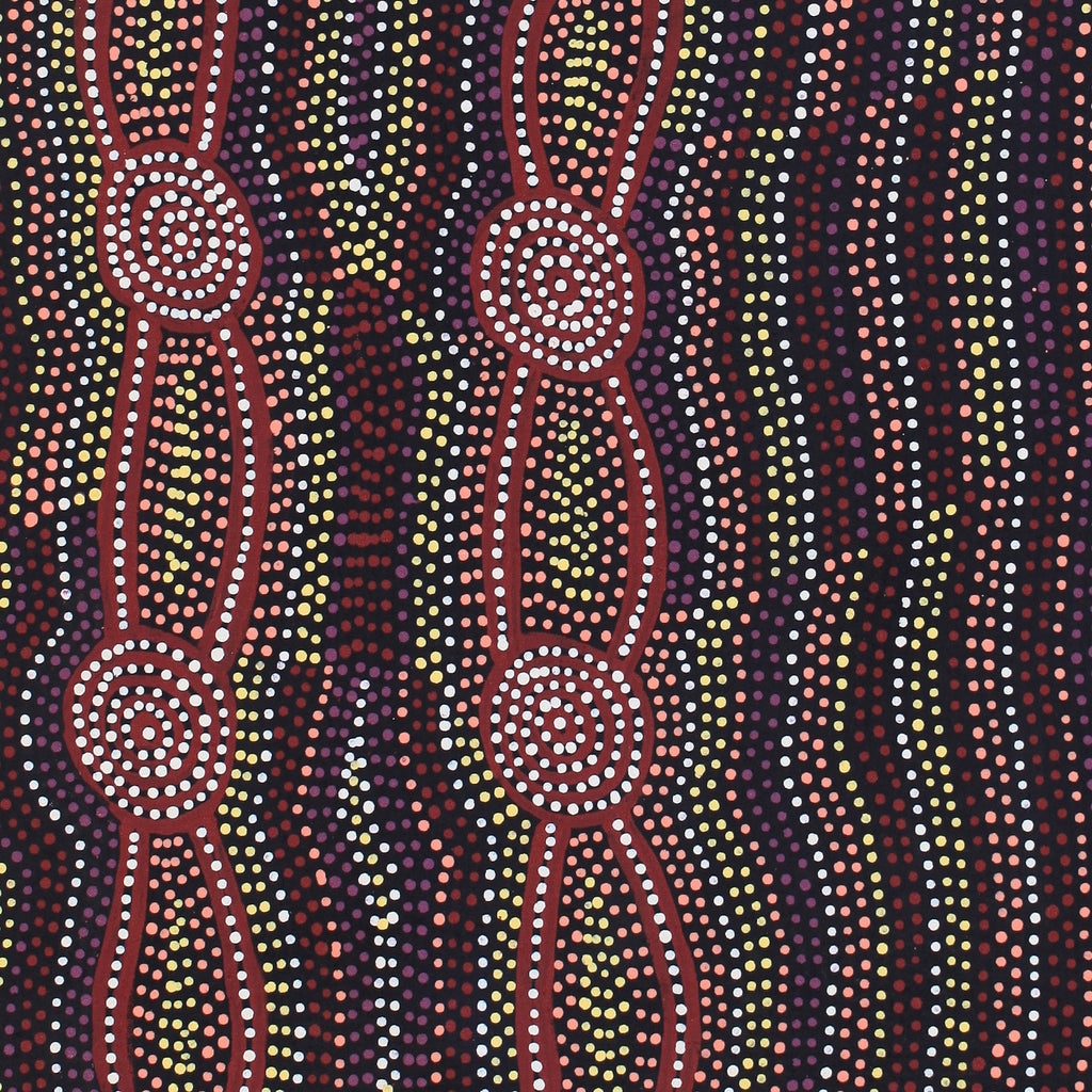 Aboriginal Artwork by Helen Nungarrayi Reed, Mina Mina Dreaming - Ngalyipi, 76x61cm