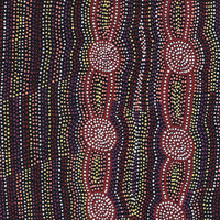 Aboriginal Artwork by Helen Nungarrayi Reed, Mina Mina Dreaming - Ngalyipi, 76x61cm