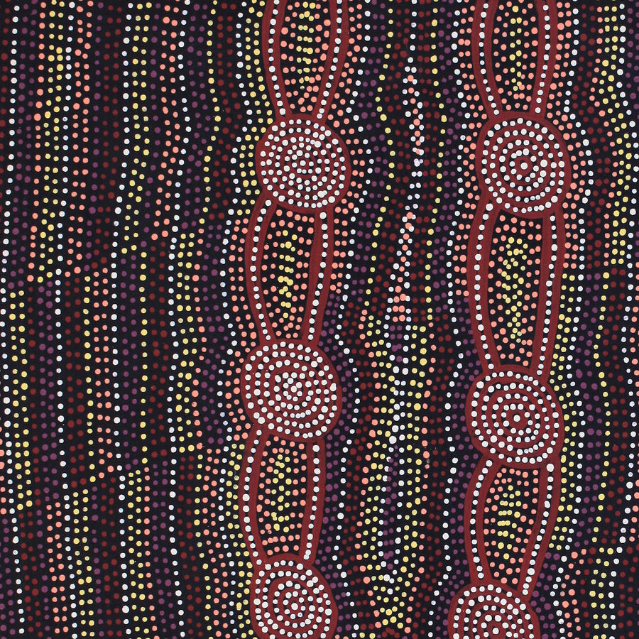 Aboriginal Artwork by Helen Nungarrayi Reed, Mina Mina Dreaming - Ngalyipi, 76x61cm