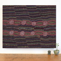 Aboriginal Artwork by Helen Nungarrayi Reed, Mina Mina Dreaming - Ngalyipi, 76x61cm