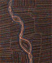 Aboriginal Artwork by Helen Nungarrayi Reed, Mina Mina Dreaming - Ngalyipi, 91x76cm