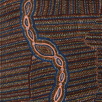 Aboriginal Artwork by Helen Nungarrayi Reed, Mina Mina Dreaming - Ngalyipi, 91x76cm