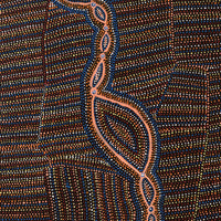 Aboriginal Artwork by Helen Nungarrayi Reed, Mina Mina Dreaming - Ngalyipi, 91x76cm