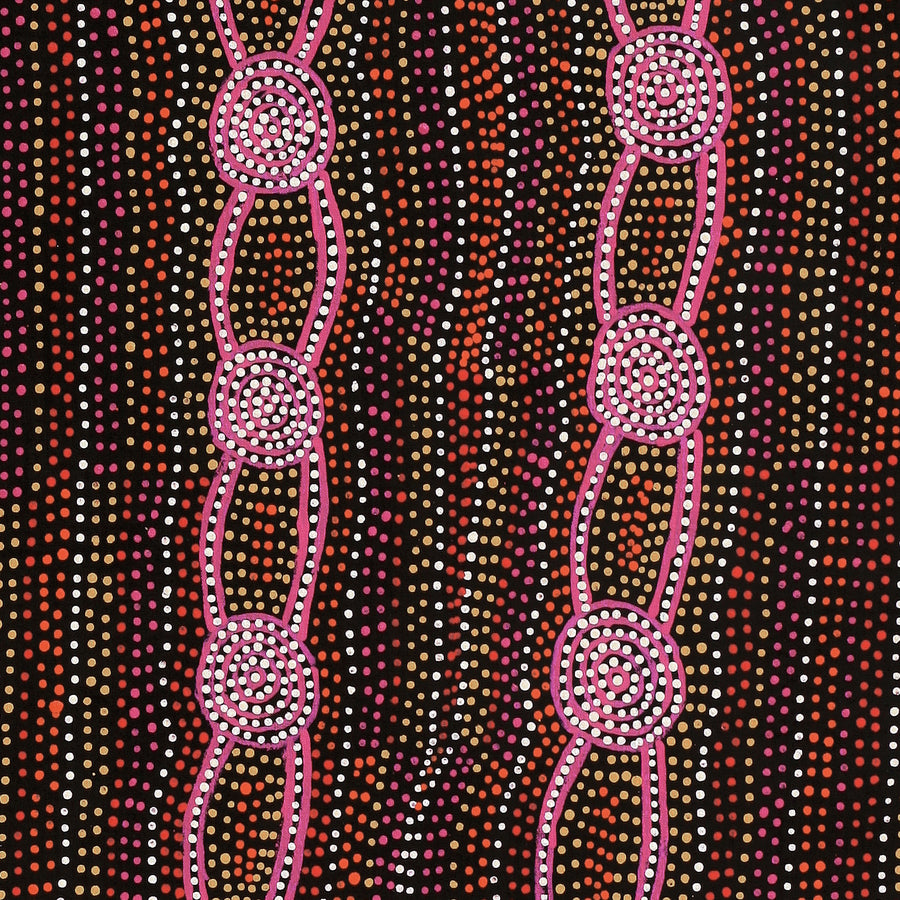 Aboriginal Artwork by Helen Nungarrayi Reed, Mina Mina Dreaming - Ngalyipi, 91x61cm