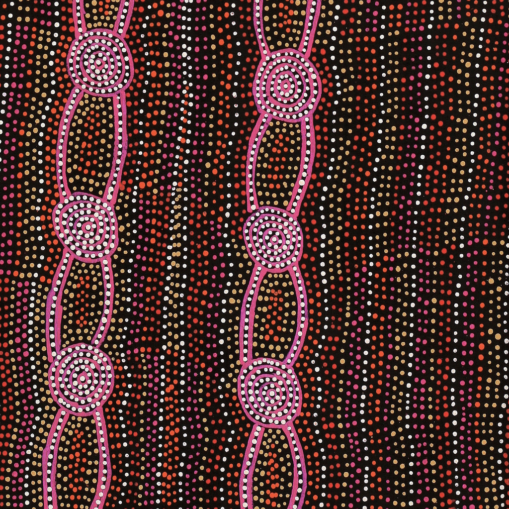 Aboriginal Artwork by Helen Nungarrayi Reed, Mina Mina Dreaming - Ngalyipi, 91x61cm