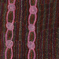 Aboriginal Artwork by Helen Nungarrayi Reed, Mina Mina Dreaming - Ngalyipi, 91x61cm
