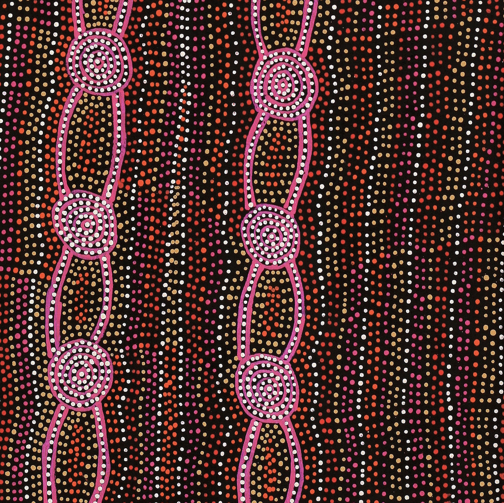 Aboriginal Art by Helen Nungarrayi Reed, Mina Mina Dreaming - Ngalyipi, 91x61cm - ART ARK®