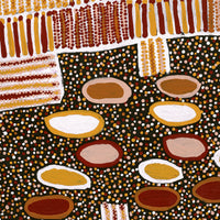 Aboriginal Artwork by Helen Nungarrayi Reed, Lupul Jukurrpa, 91x61cm