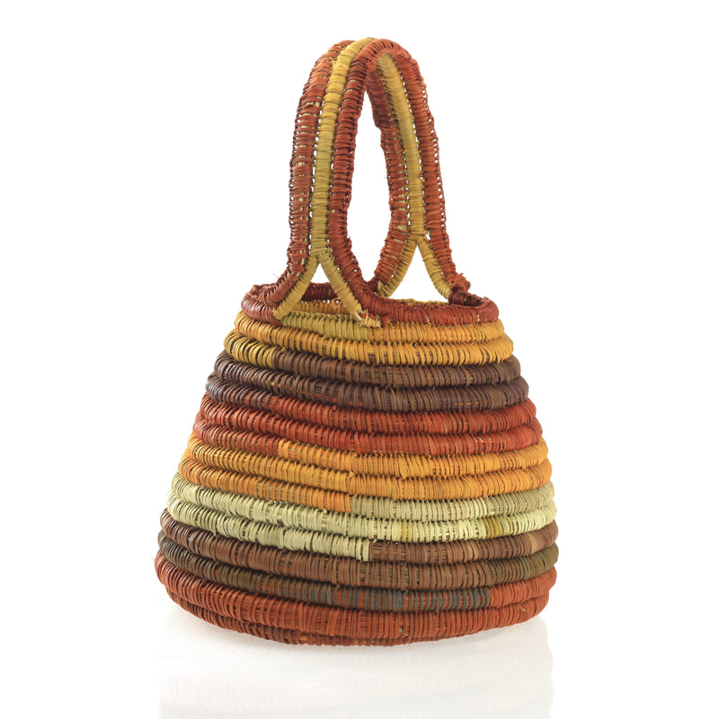 Aboriginal Artwork by Helen Dhagapan Djalkarratjp, Gapuwiyak - Woven Basket