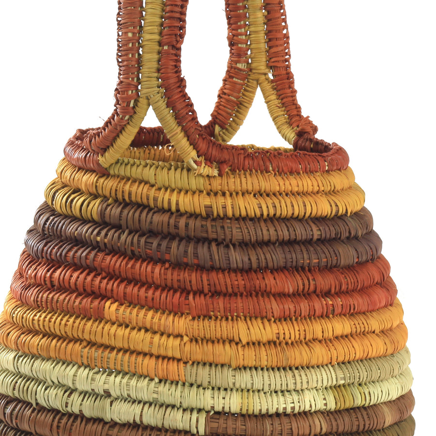 Aboriginal Artwork by Helen Dhagapan Djalkarratjp, Gapuwiyak - Woven Basket