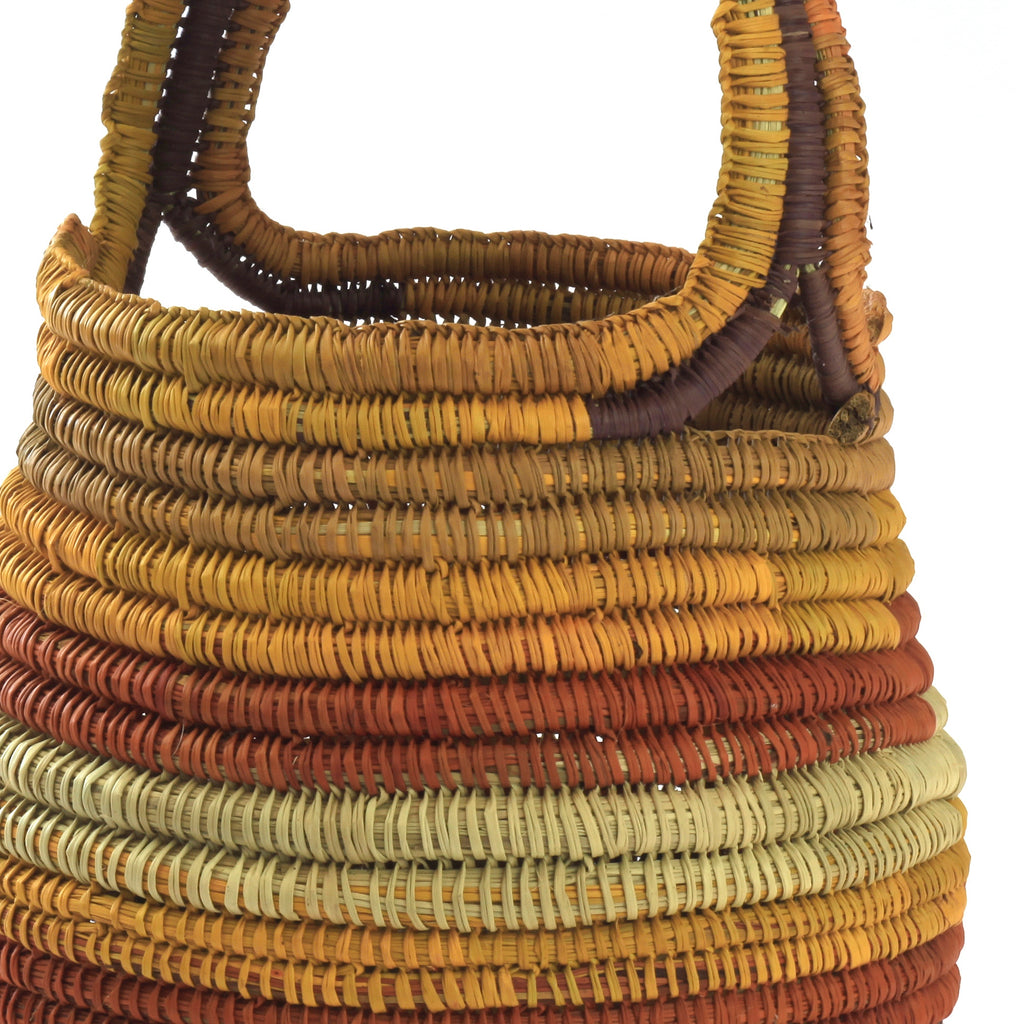 Aboriginal Artwork by Helen Dhagapan Djalkarratjp, Gapuwiyak - Woven Basket