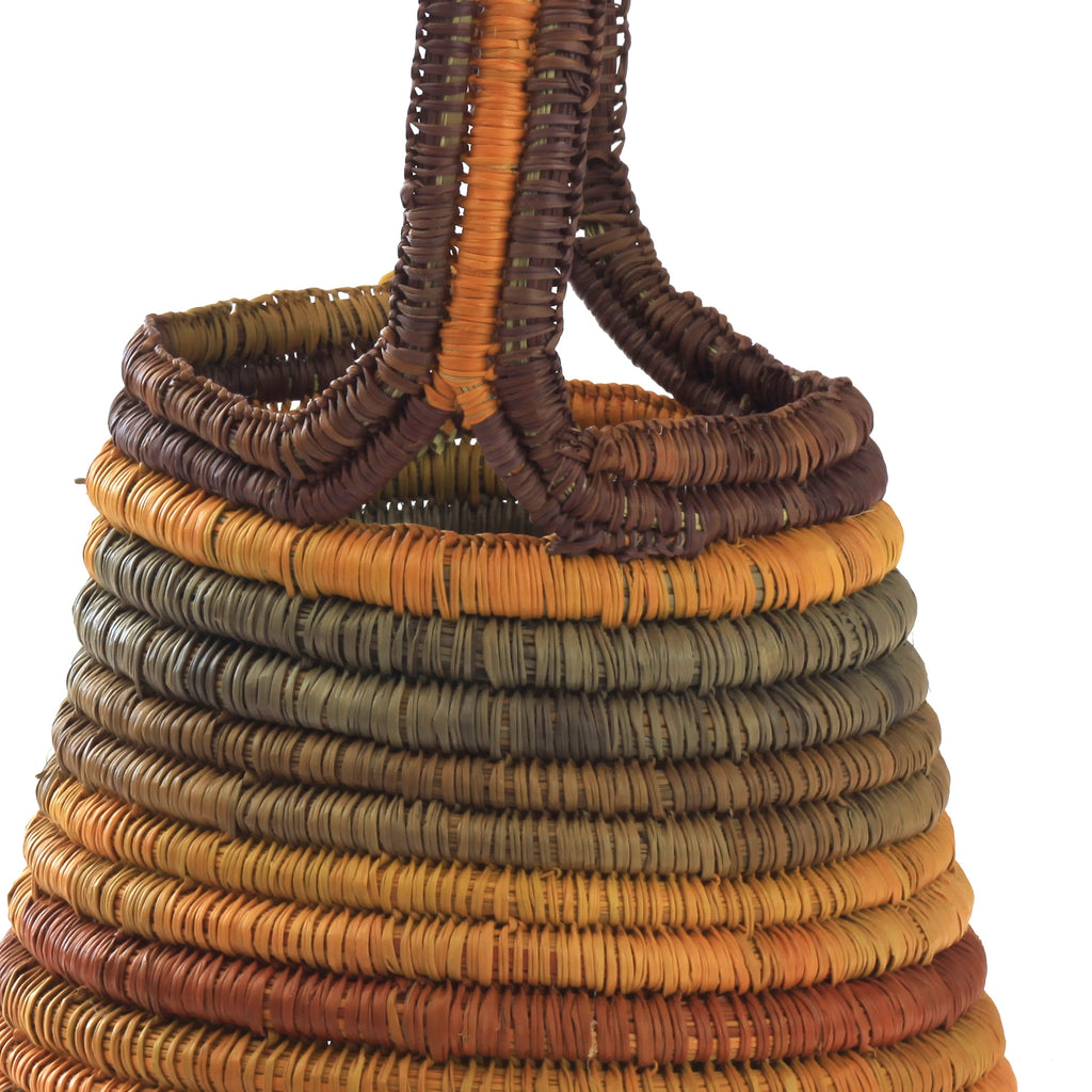 Aboriginal Artwork by Helen Dhagapan Djalkarratjp, Gapuwiyak - Woven Basket