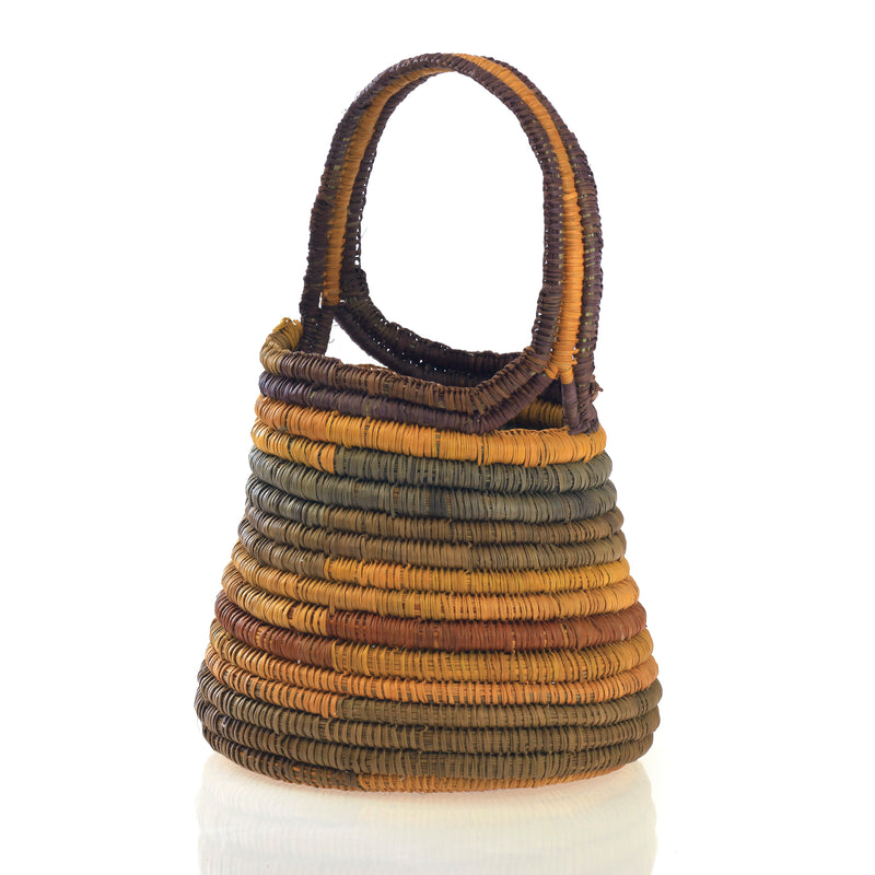 Aboriginal Artwork by Helen Dhagapan Djalkarratjp, Gapuwiyak - Woven Basket