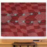Aboriginal Artwork by Helen Nungarrayi Reed, Mina Mina Dreaming - Ngalyipi, 122x91cm