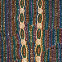 Aboriginal Artwork by Helen Nungarrayi Reed, Mina Mina Dreaming - Ngalyipi, 122x61cm
