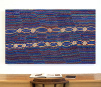 Aboriginal Artwork by Helen Nungarrayi Reed, Mina Mina Dreaming - Ngalyipi, 152x91cm