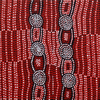 Aboriginal Artwork by Helen Nungarrayi Reed, Mina Mina Jukurrpa - Ngalyipi, 30x30cm