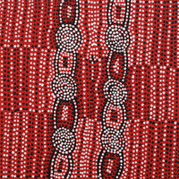 Aboriginal Artwork by Helen Nungarrayi Reed, Mina Mina Jukurrpa - Ngalyipi, 30x30cm