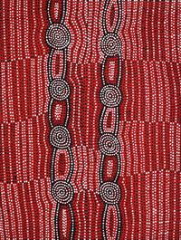 Aboriginal Artwork by Helen Nungarrayi Reed, Mina Mina Dreaming - Ngalyipi, 61x46cm