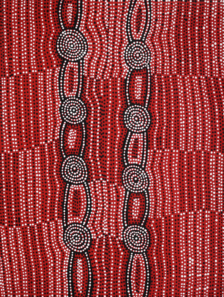 Aboriginal Artwork by Helen Nungarrayi Reed, Mina Mina Dreaming - Ngalyipi, 61x46cm