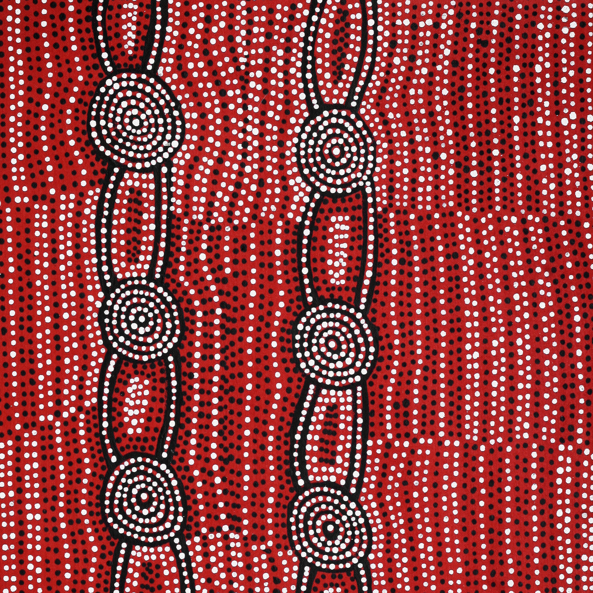 Aboriginal Artwork by Helen Nungarrayi Reed, Mina Mina Dreaming - Ngalyipi, 61x46cm
