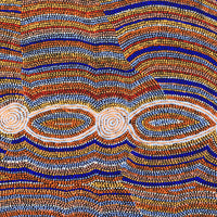 Aboriginal Artwork by Helen Nungarrayi Reed, Mina Mina Jukurrpa (Mina Mina Dreaming) - Ngalyipi, 107x91cm