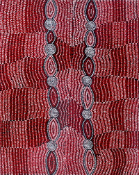 Aboriginal Artwork by Helen Nungarrayi Reed, Mina Mina Dreaming - Ngalyipi, 76x61cm