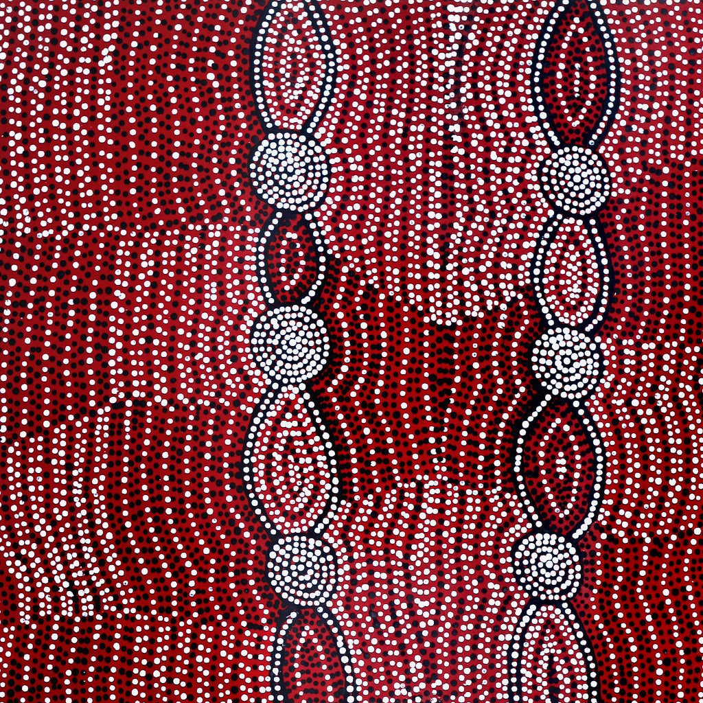 Aboriginal Artwork by Helen Nungarrayi Reed, Mina Mina Dreaming - Ngalyipi, 76x61cm