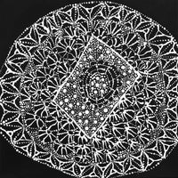 Aboriginal Artwork by Hilda Nakamarra Rogers, Lukarrara Jukurrpa, 30x30cm